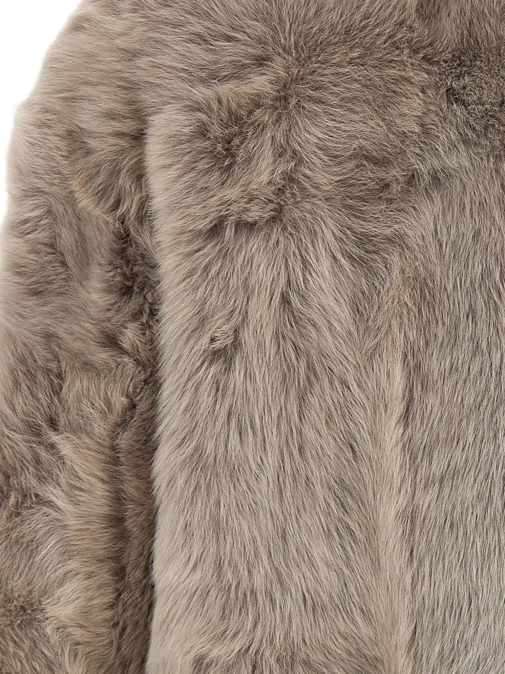 Hiso Toska Shearling Jacket In Gray
