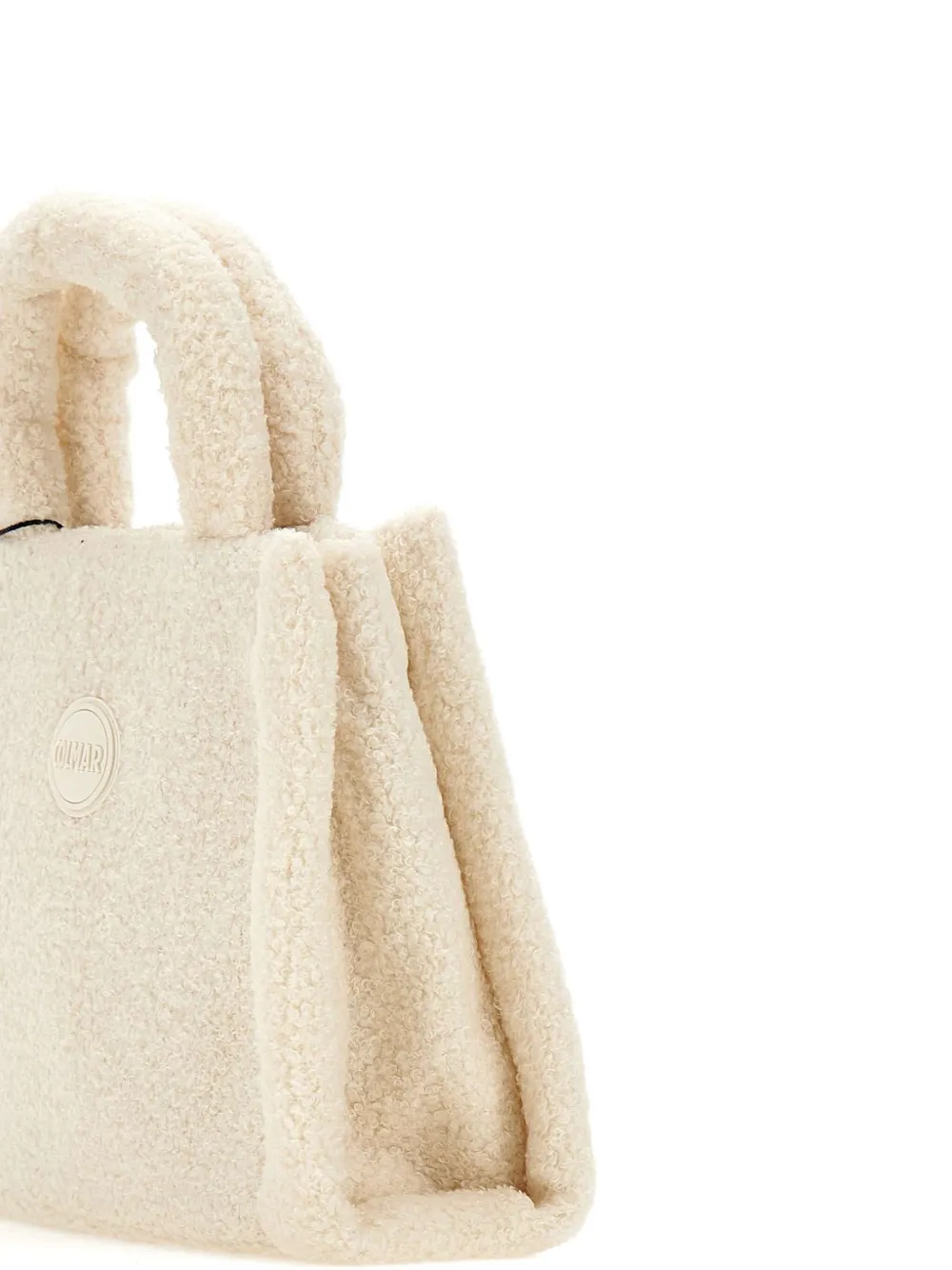 Colmar Teddy-effect Square Tote Bag In White