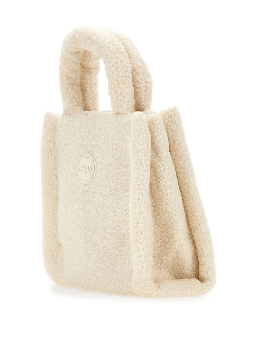 Colmar Vierkante shopper met teddy-effect Wit
