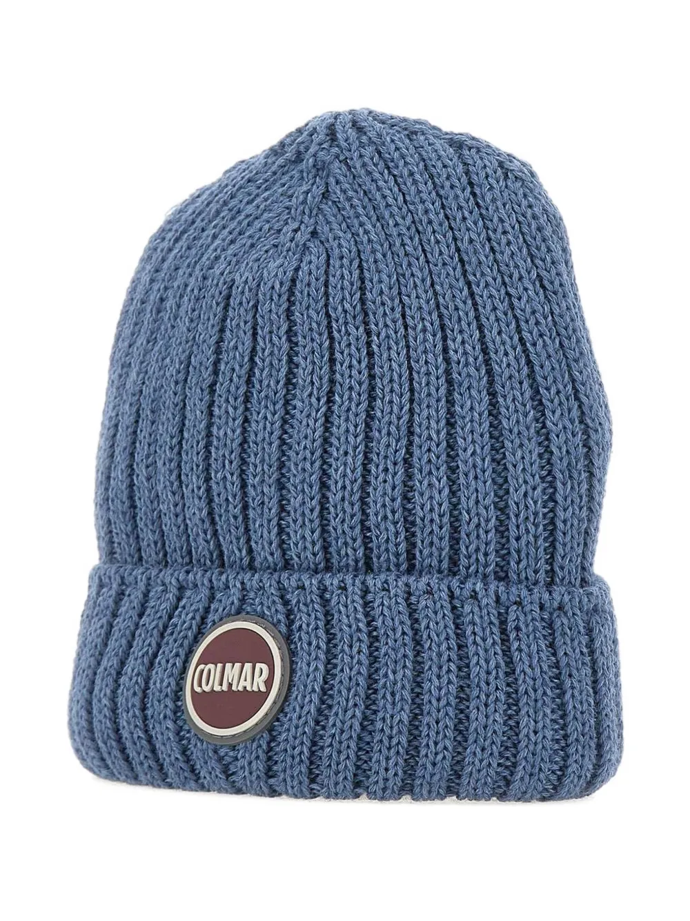 Colmar ribbed logo-patch beanie | Blue | Image 1