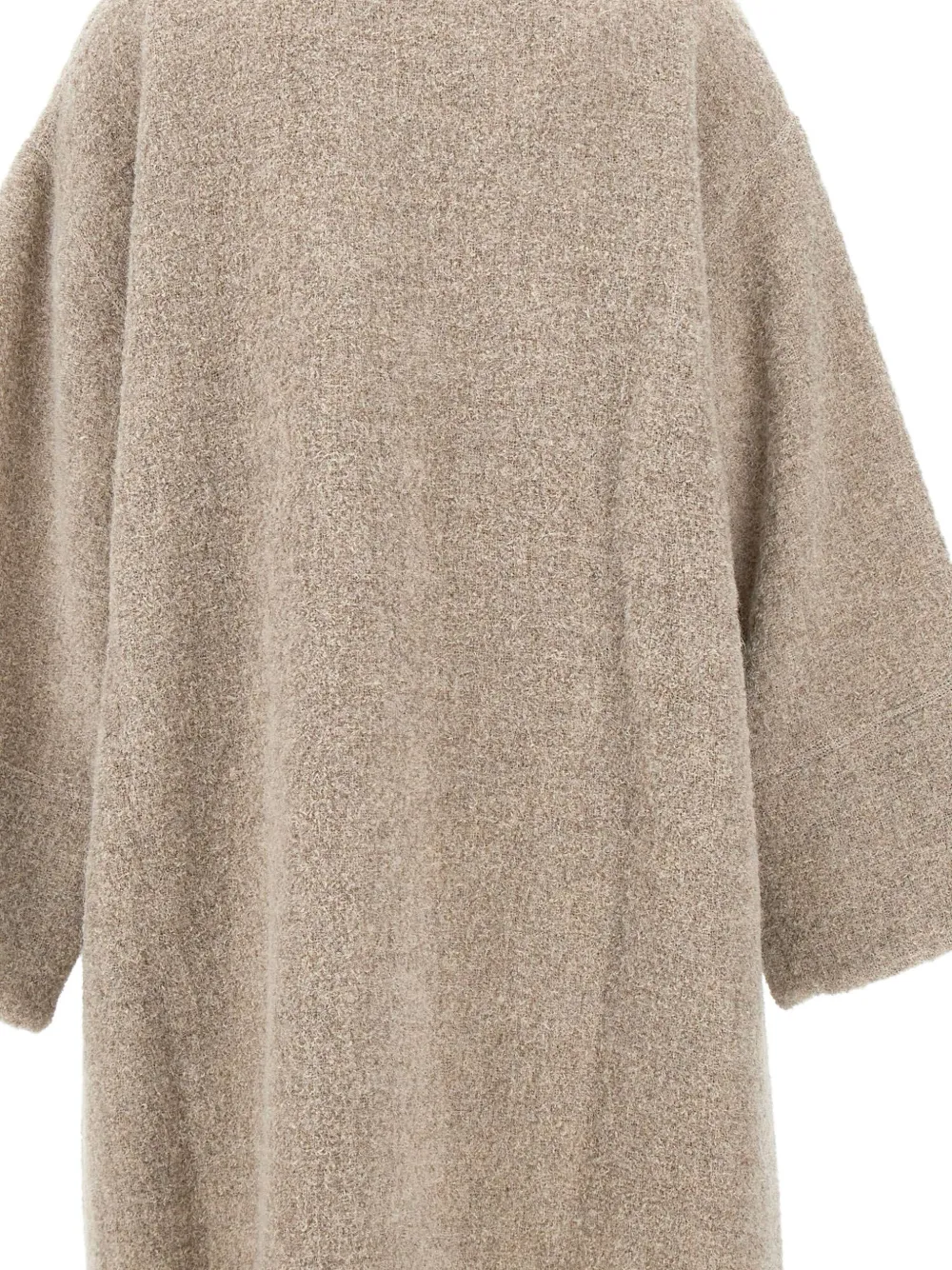 Maurizio Mykonos High-neck Oversized Coat In Brown