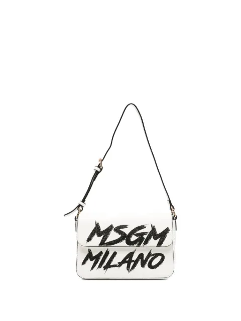 MSGM Kids sac porté épaule à logo imprimé