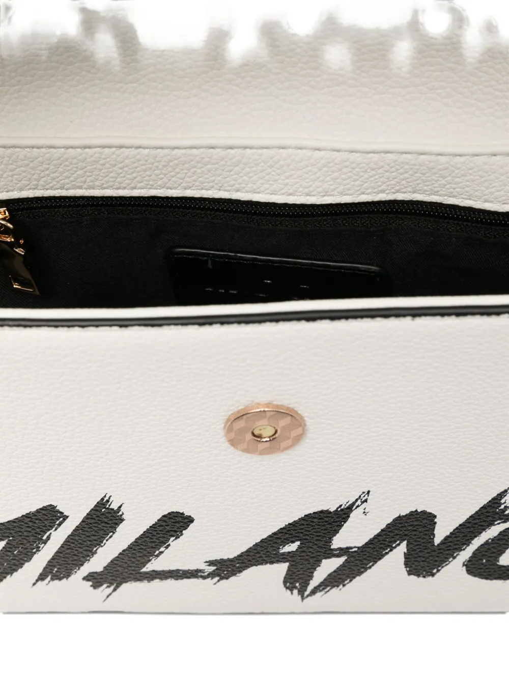 Msgm Logo-print Shoulder Bag In Neutral