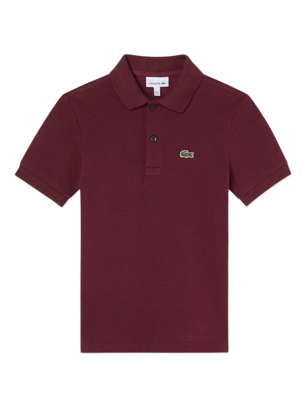Lacoste Kids button logo polo T-shirt - Rosso