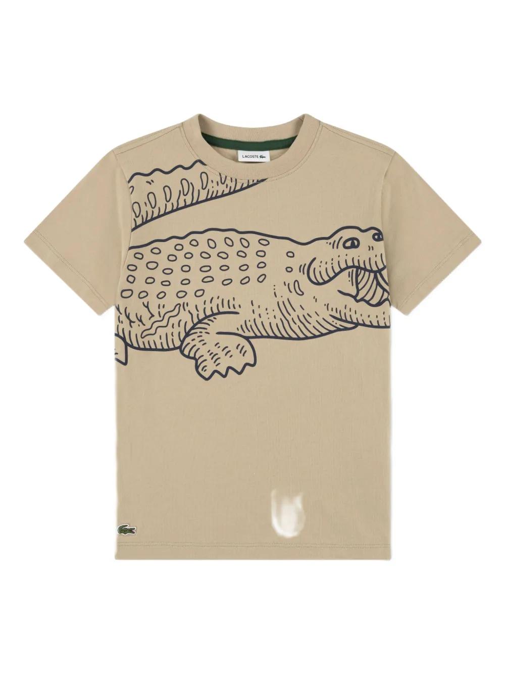 Lacoste Printed T-shirt In Brown
