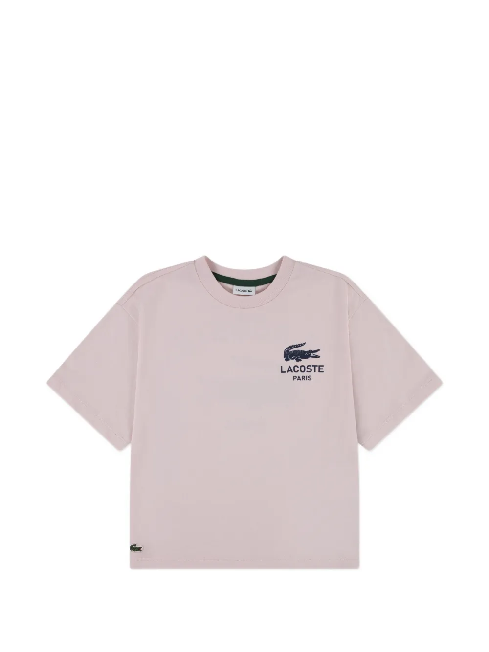 Lacoste Kids logo-detail T-shirt - Rosa