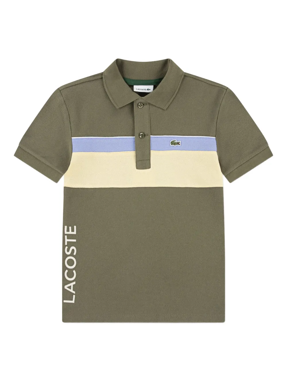 Lacoste Kids striped polo shirt - Grün