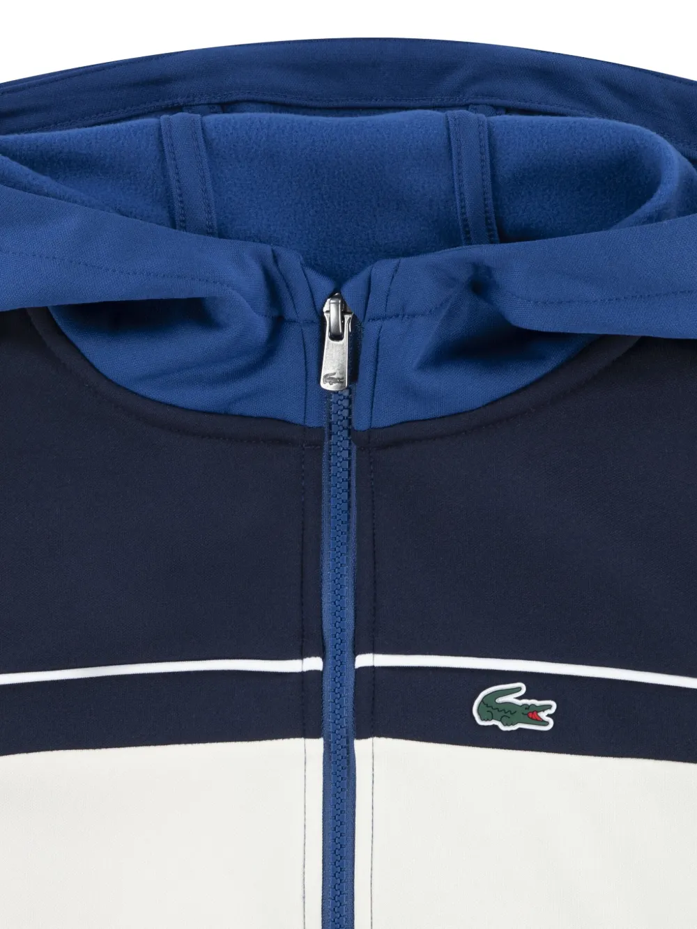 Lacoste Kids Trainingspak met colourblocking en logo Blauw