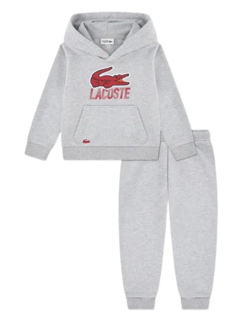 Lacoste Kids logo hooded tracksuit