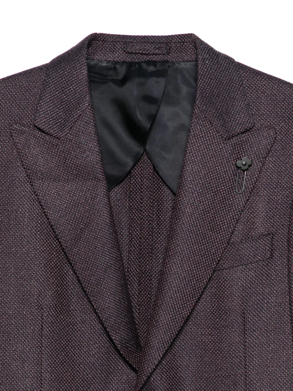 Lardini Blazer met enkele rij knopen Paars
