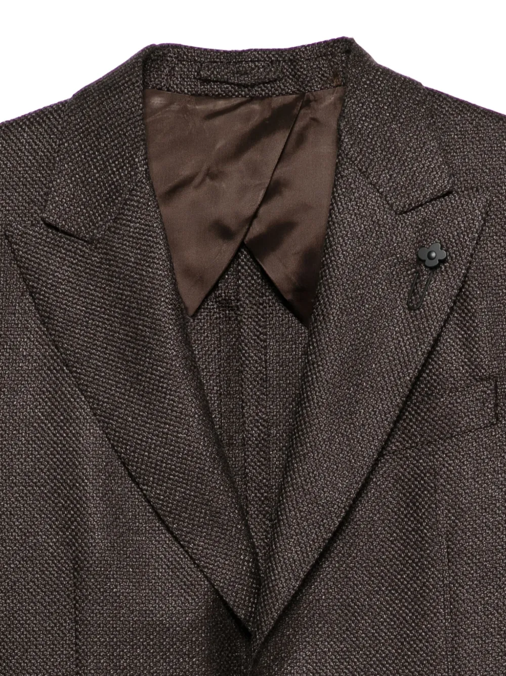 Lardini Blazer met enkele rij knopen Bruin