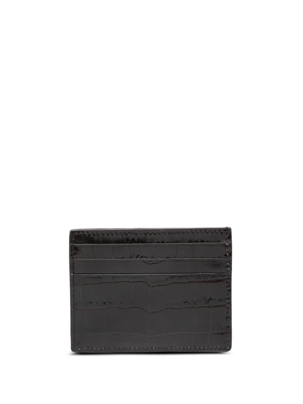 Tom Ford Leather Cardholder In Black