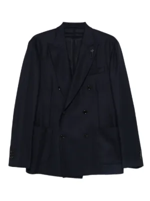 COMME des GARÇONS コムコム ダブル ジャケット ラメ入 Comme Des Garçons Homme Deux ジップディテール ジャケット | ブルー