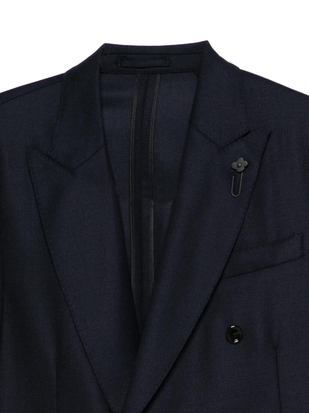 Lardini Blazer van scheerwol Blauw
