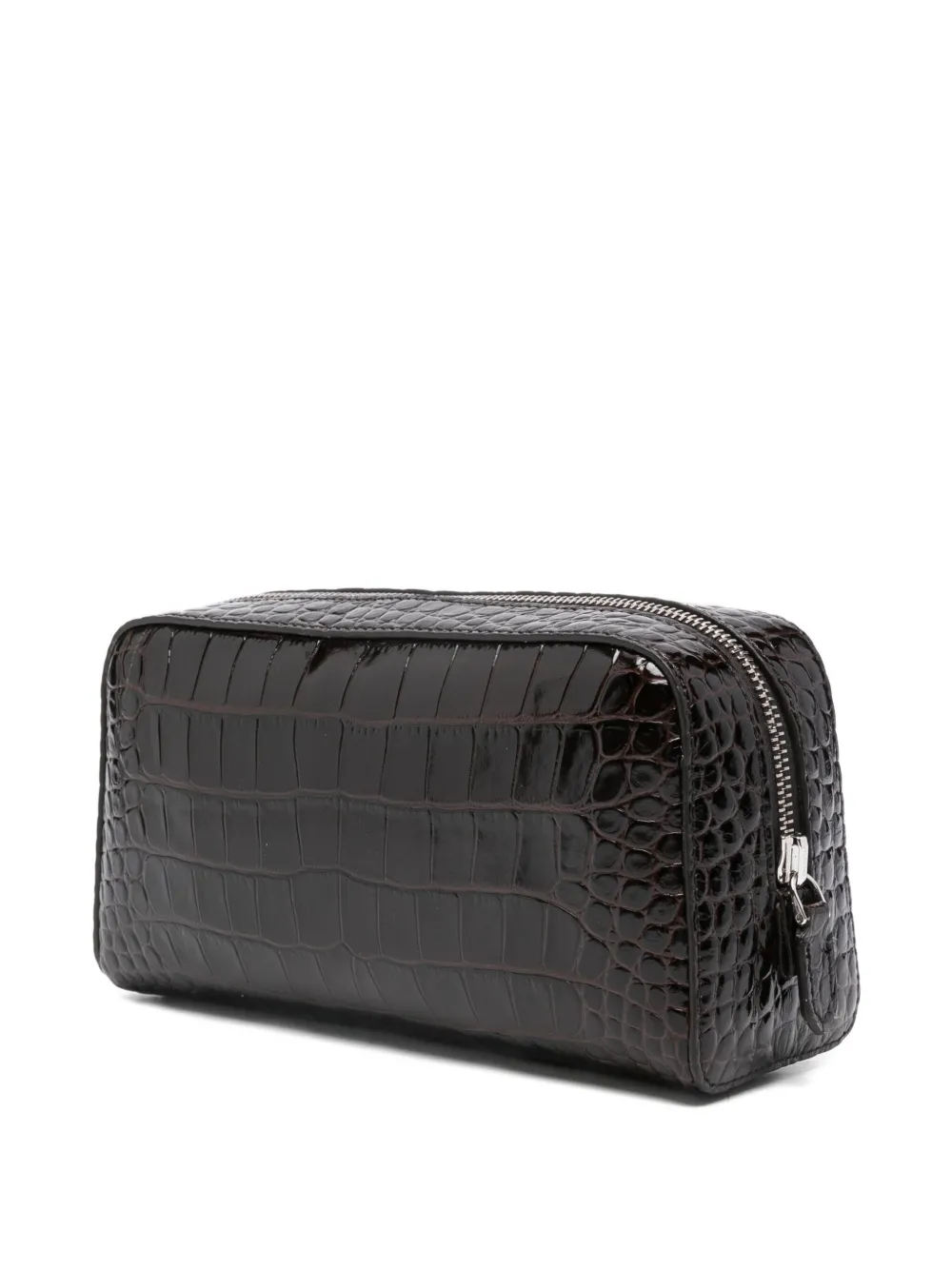 Tom Ford Embosssed Messenger Bag In Black