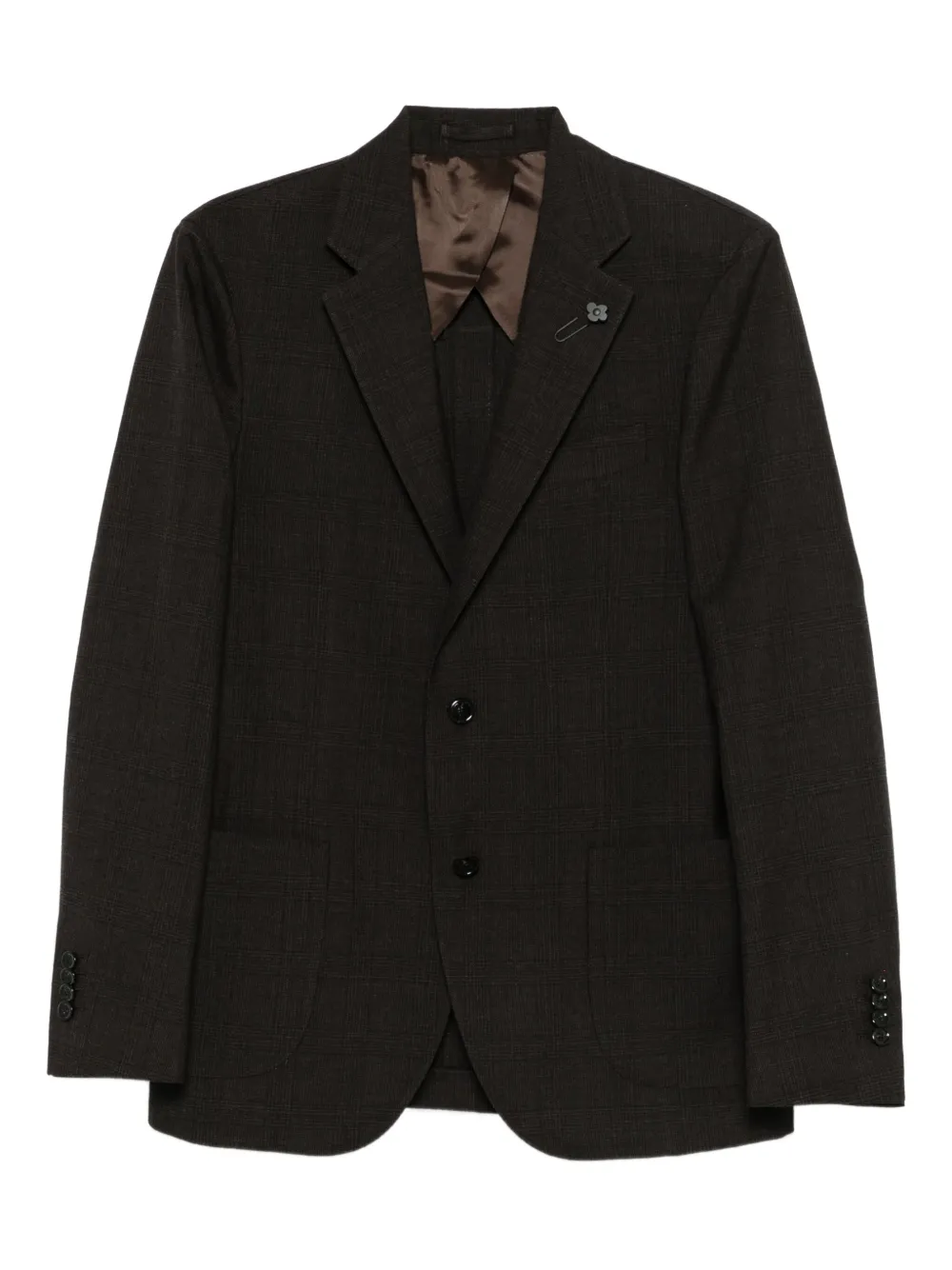 Lardini single-breasted blazer | Brown | Image 1