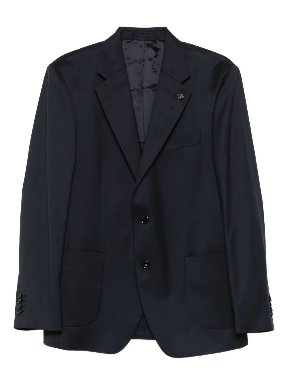 Lardini virigin wool single-breasted blazer | Black | Image 1