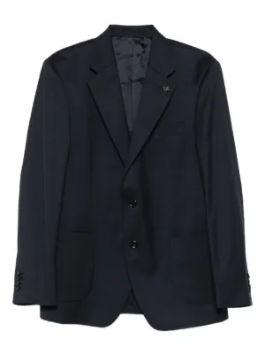 Lardini チェック ジャケット | ブルー | FARFETCH JP