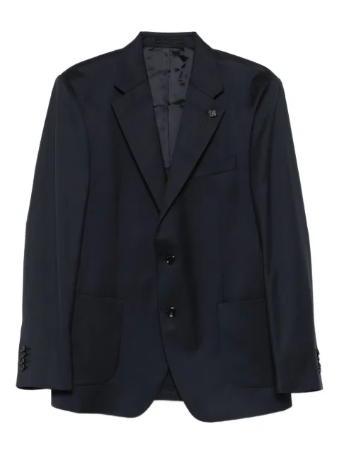 Lardini virigin wool single-breasted blazer