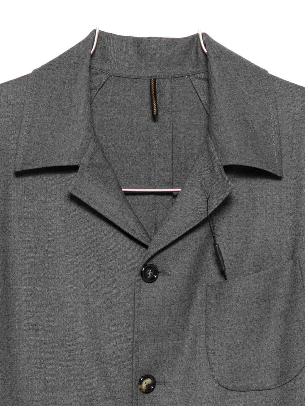Dell'oglio Patch-pocket Single-breasted Suit In Gray