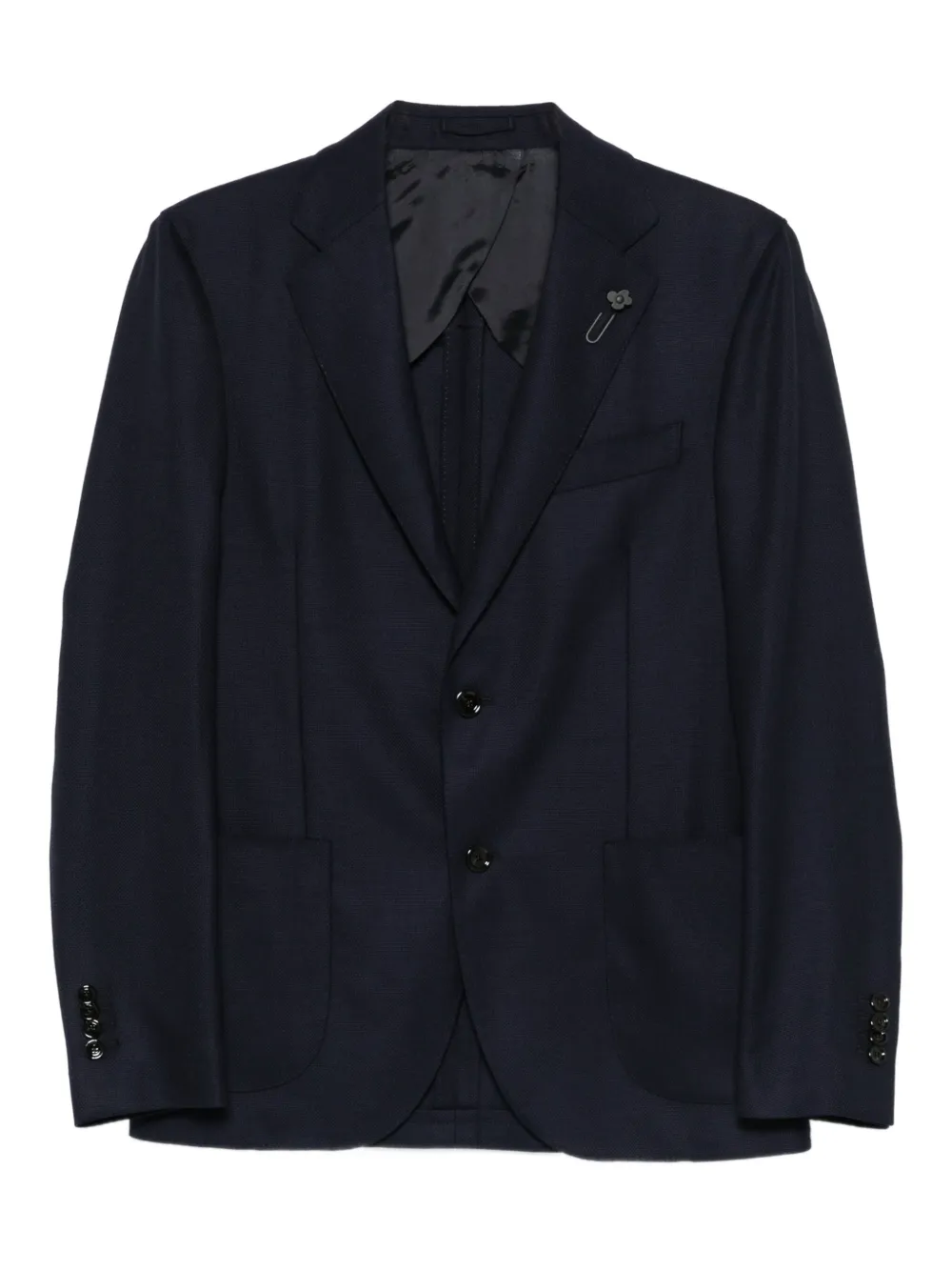Lardini virgin wool single-breasted blazer | Blue | Image 1