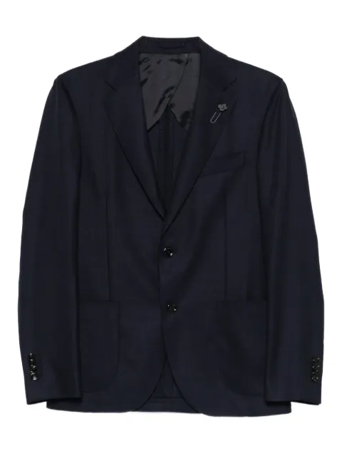 Lardini virgin wool single-breasted blazer