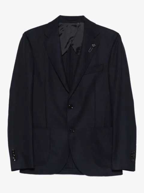 Lardini virgin wool single-breasted blazer