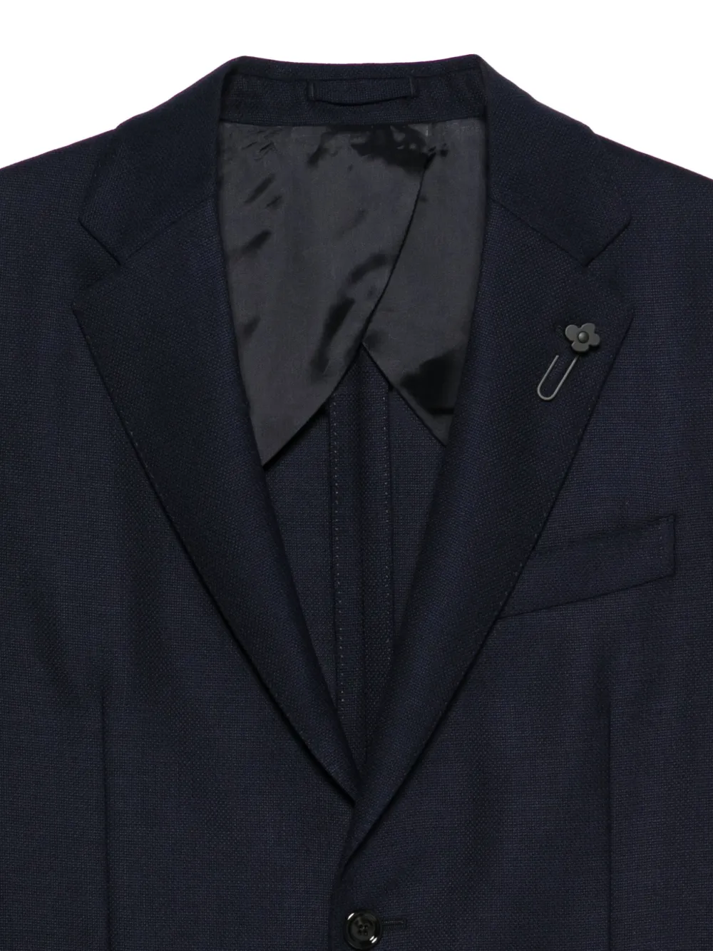 Lardini Blazer met enkele rij knopen Blauw