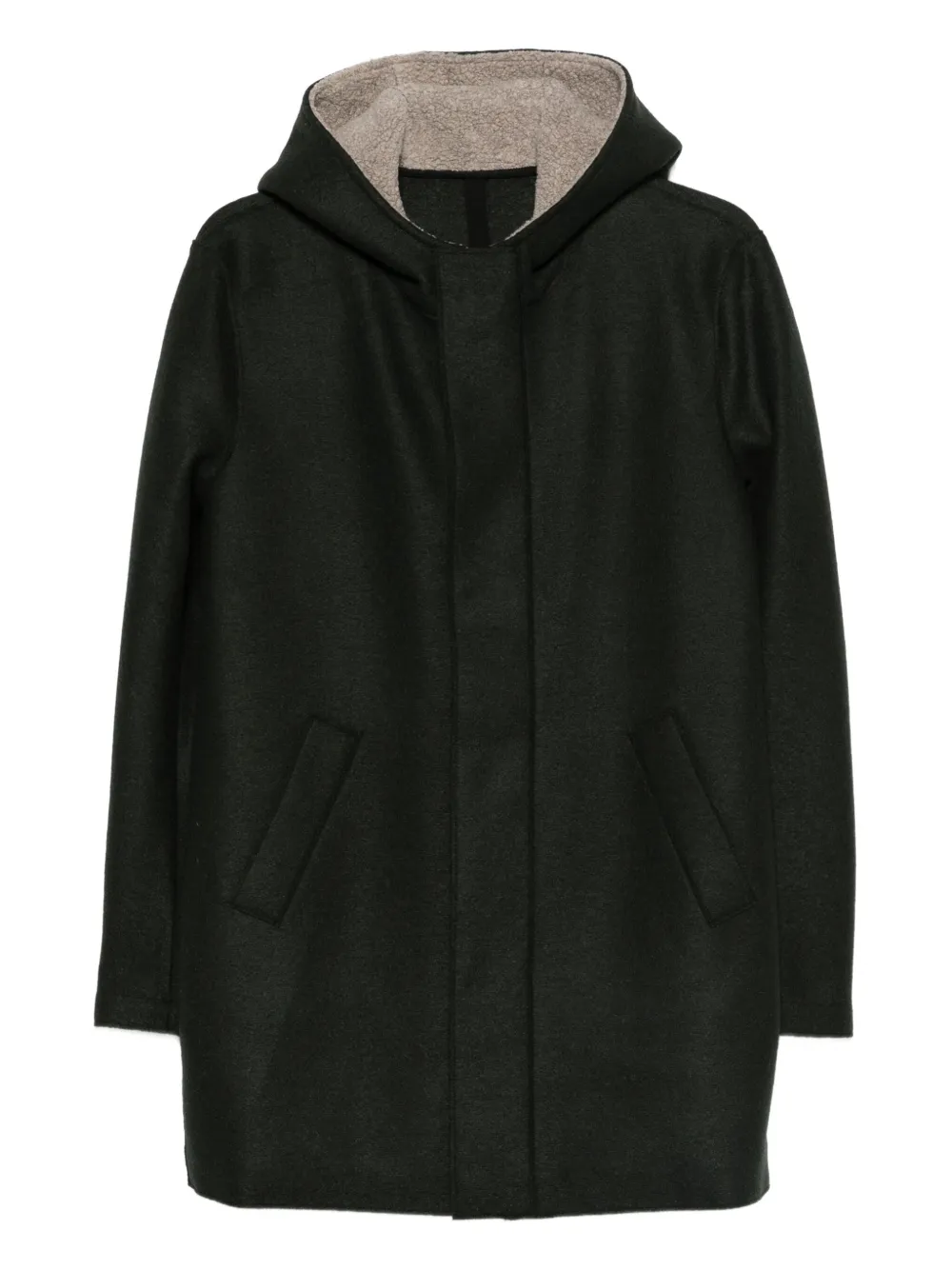 Harris Wharf London hooded parka - グリーン Harris Wharf London hooded parka - グリーン