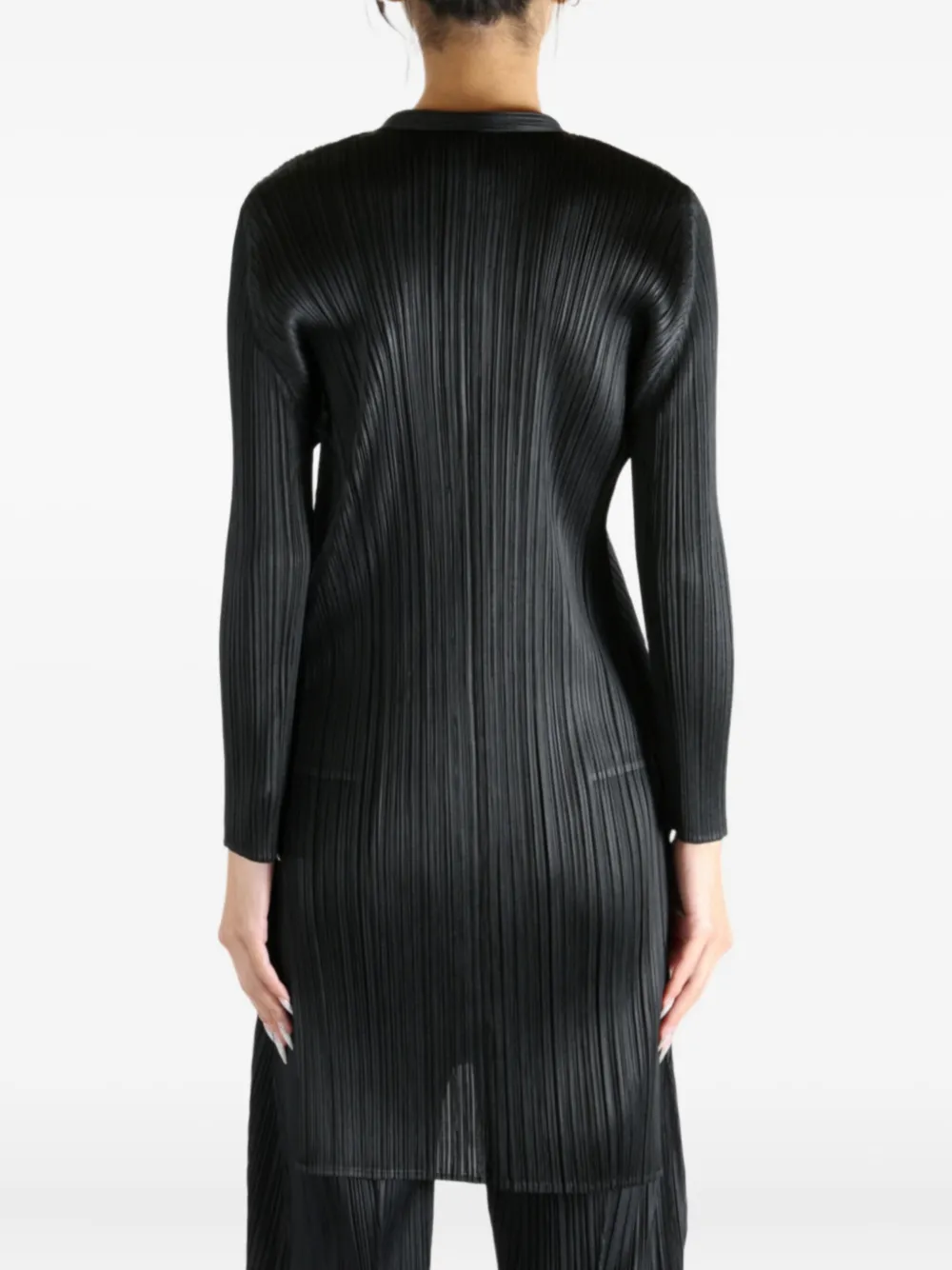 Issey Miyake Buttoned Pp58jj492 Top In Black