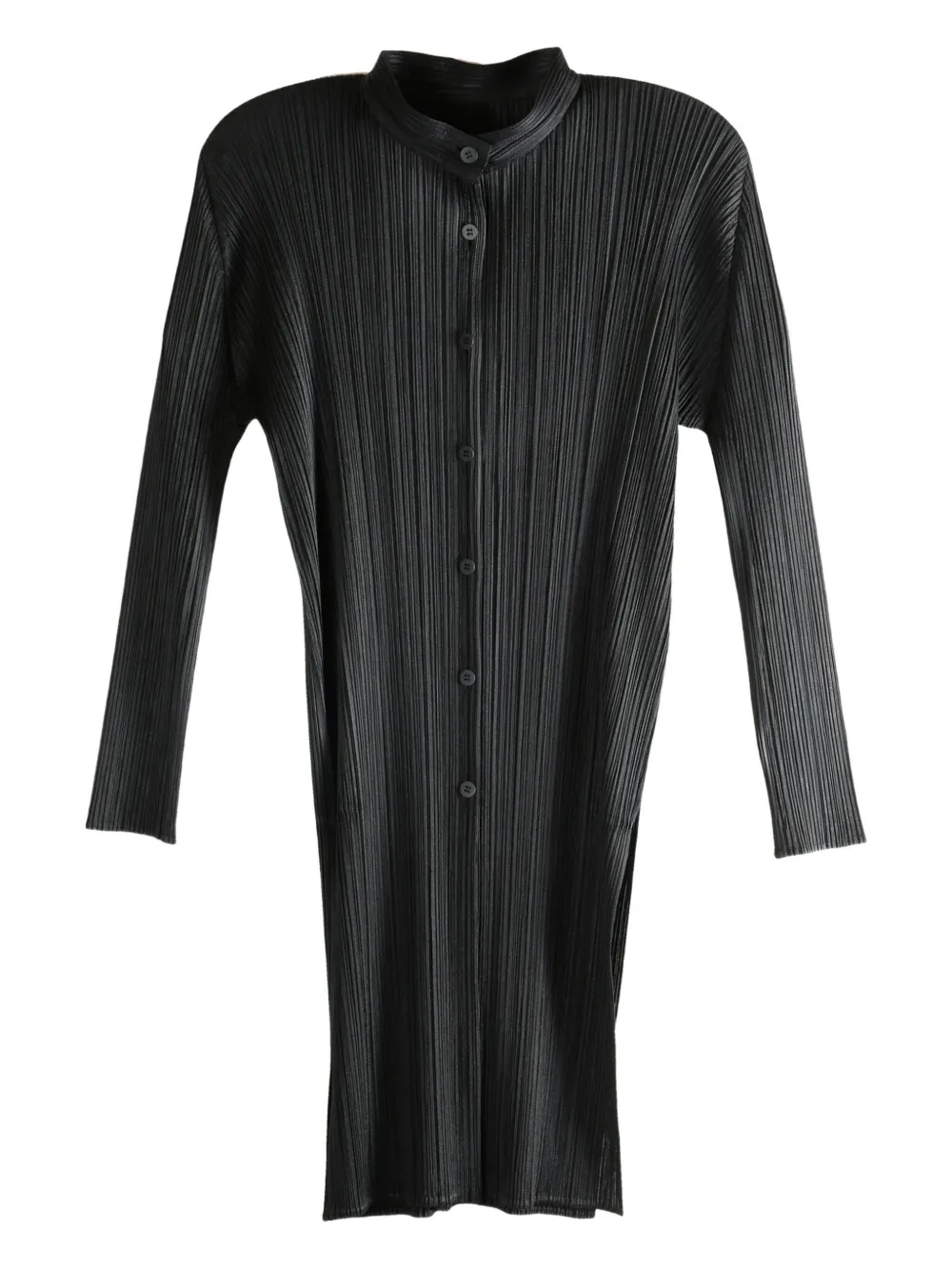 Pleats Please Issey Miyake buttoned PP58JJ492 top | Black | Image 1