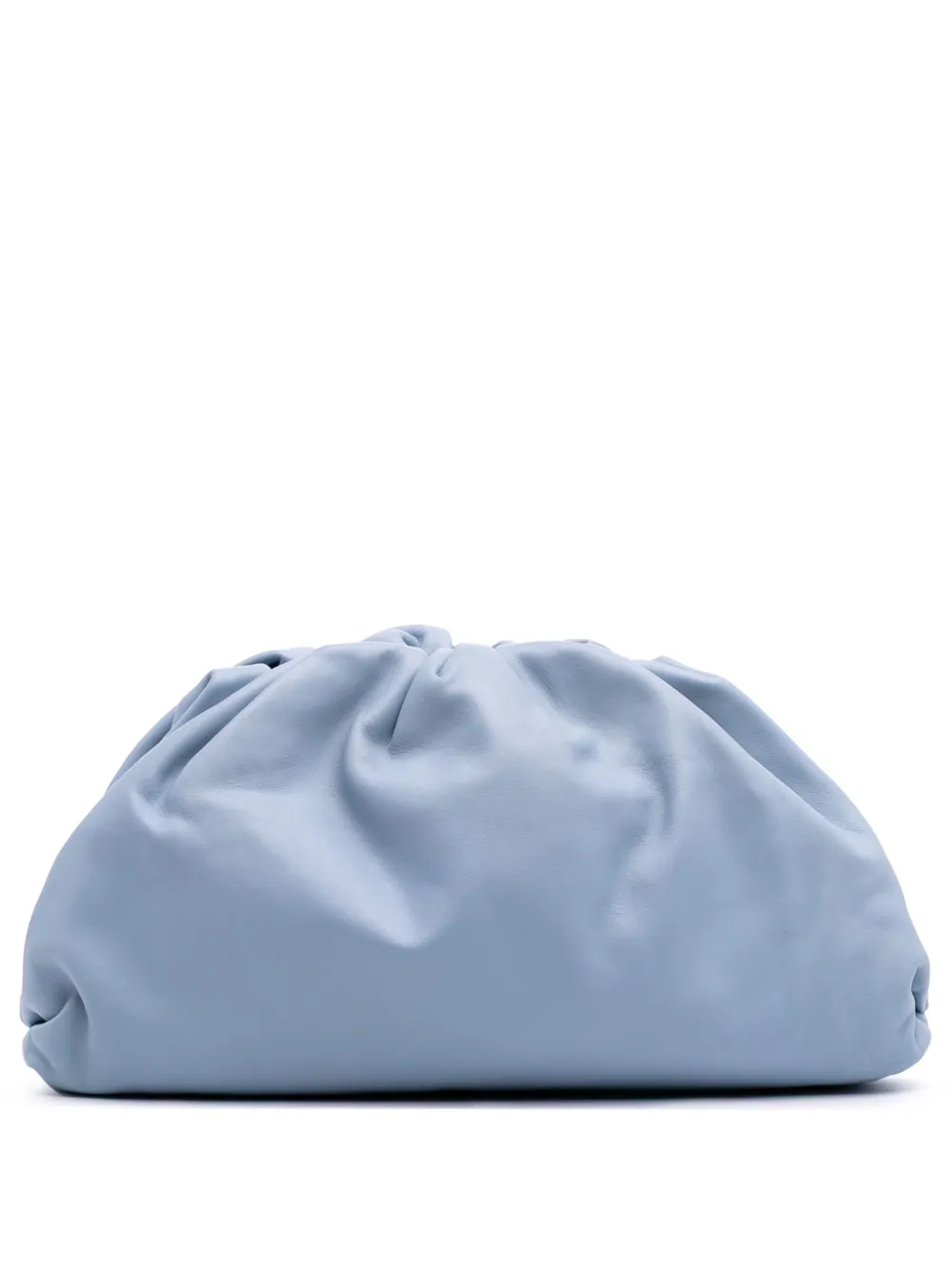 Pre-owned Bottega Veneta 2012-2025 Lambskin The Pouch Clutch Bag In Blue