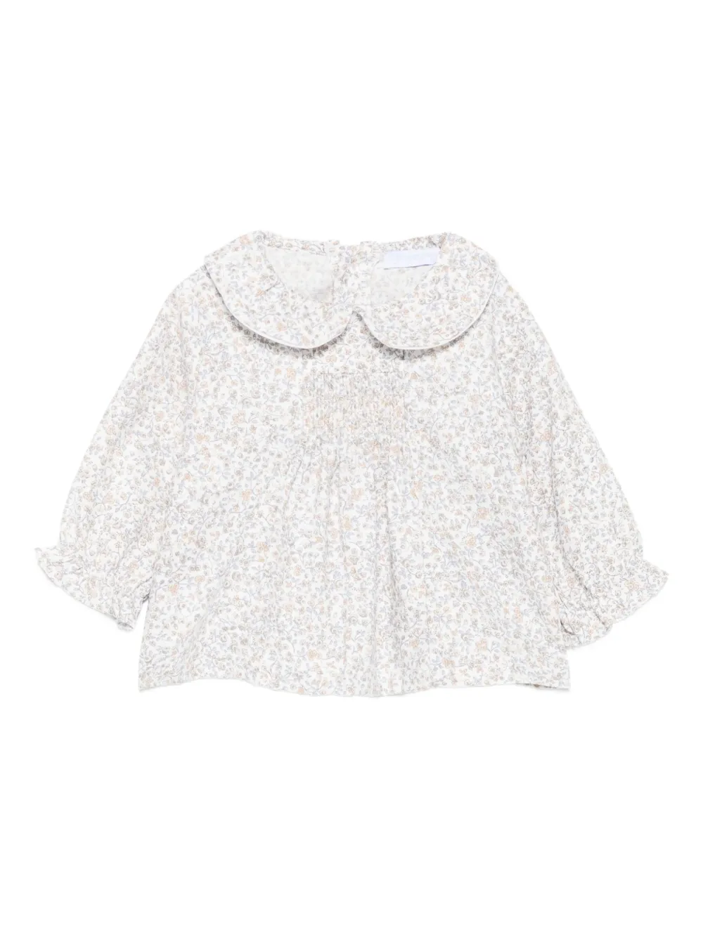 LARANJINHA floral-print cotton blouse | Blue | Image 1