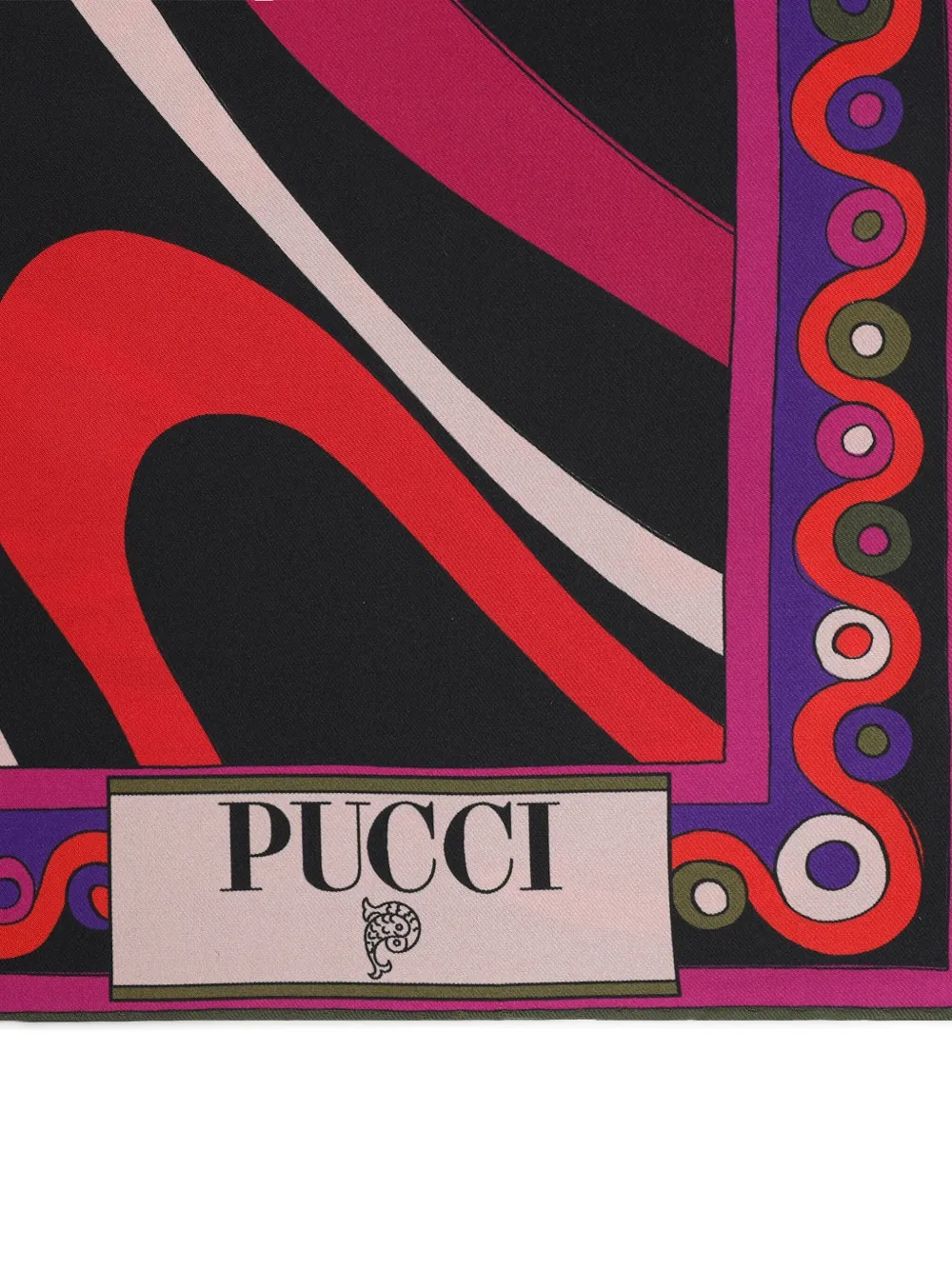 Pucci Abstract-print Silk Scarf In Multi