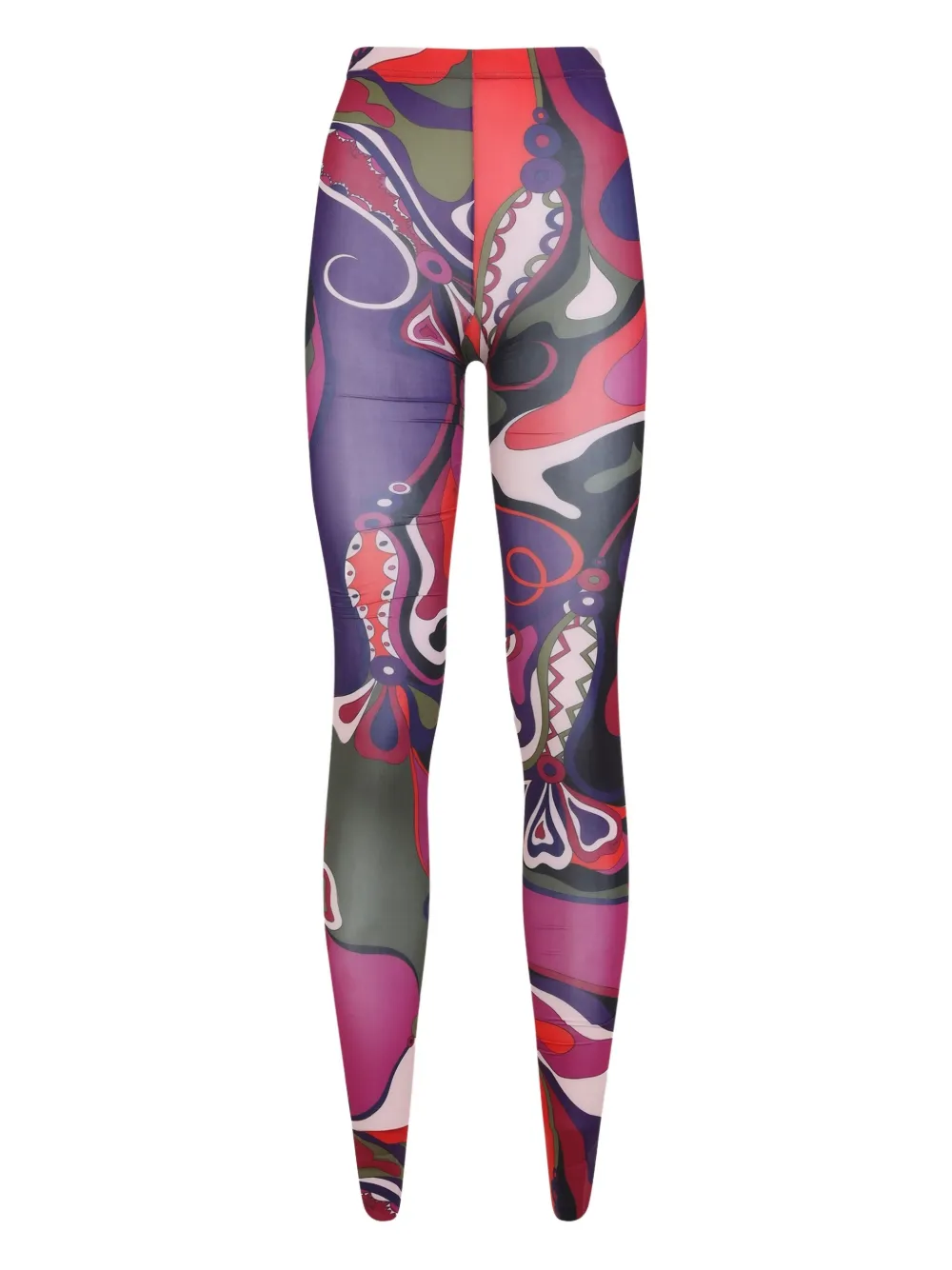 Pucci Patterned Casual Pants In Multi