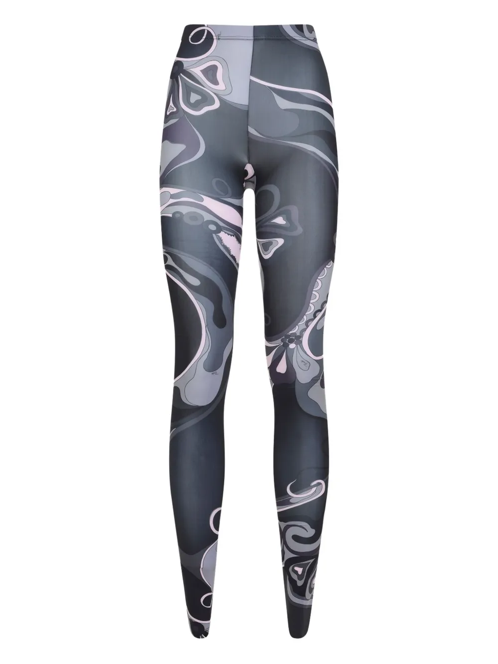 Pucci Swirl-print Tights In Multi