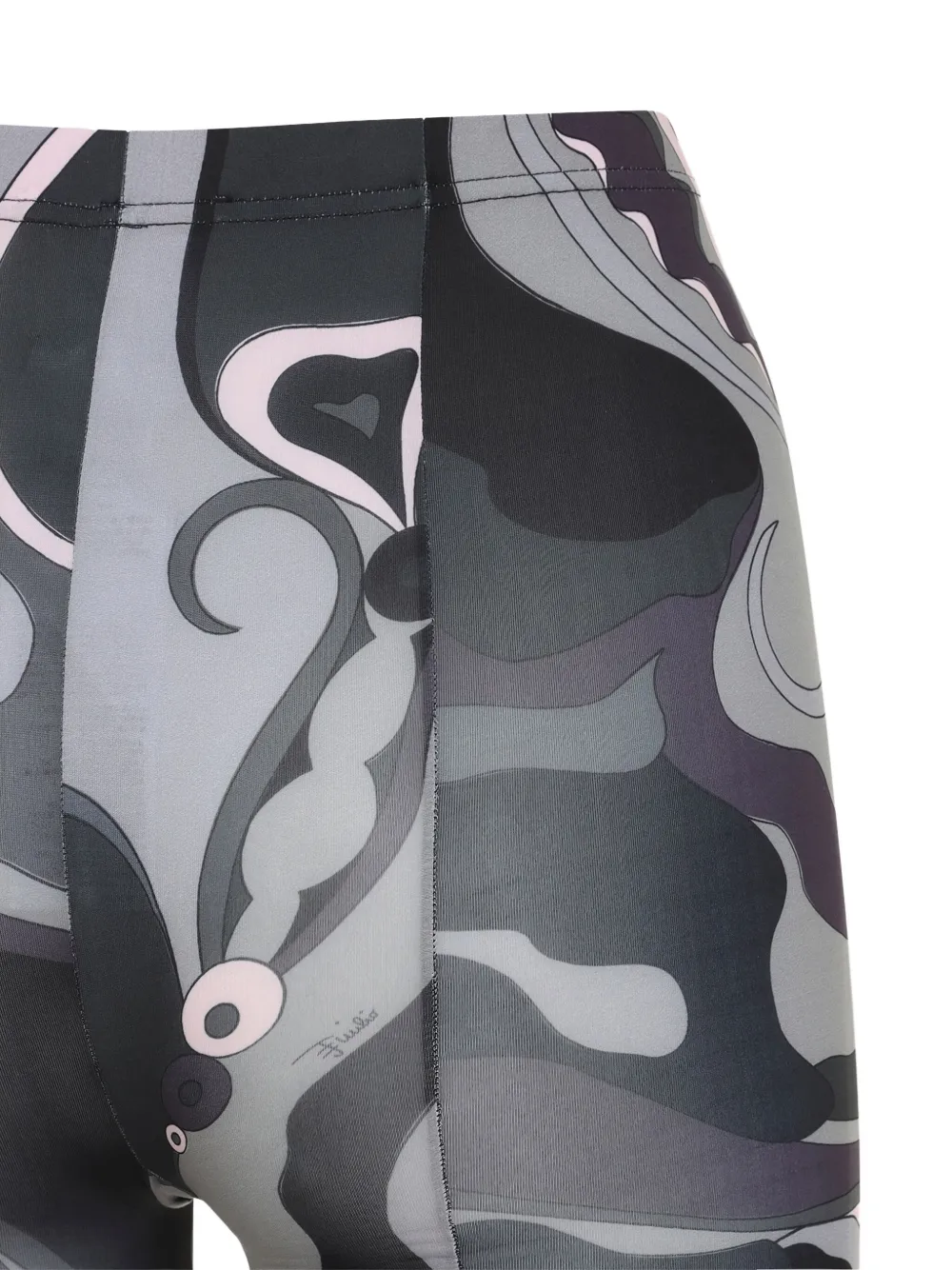 Pucci Swirl-print Tights In Multi