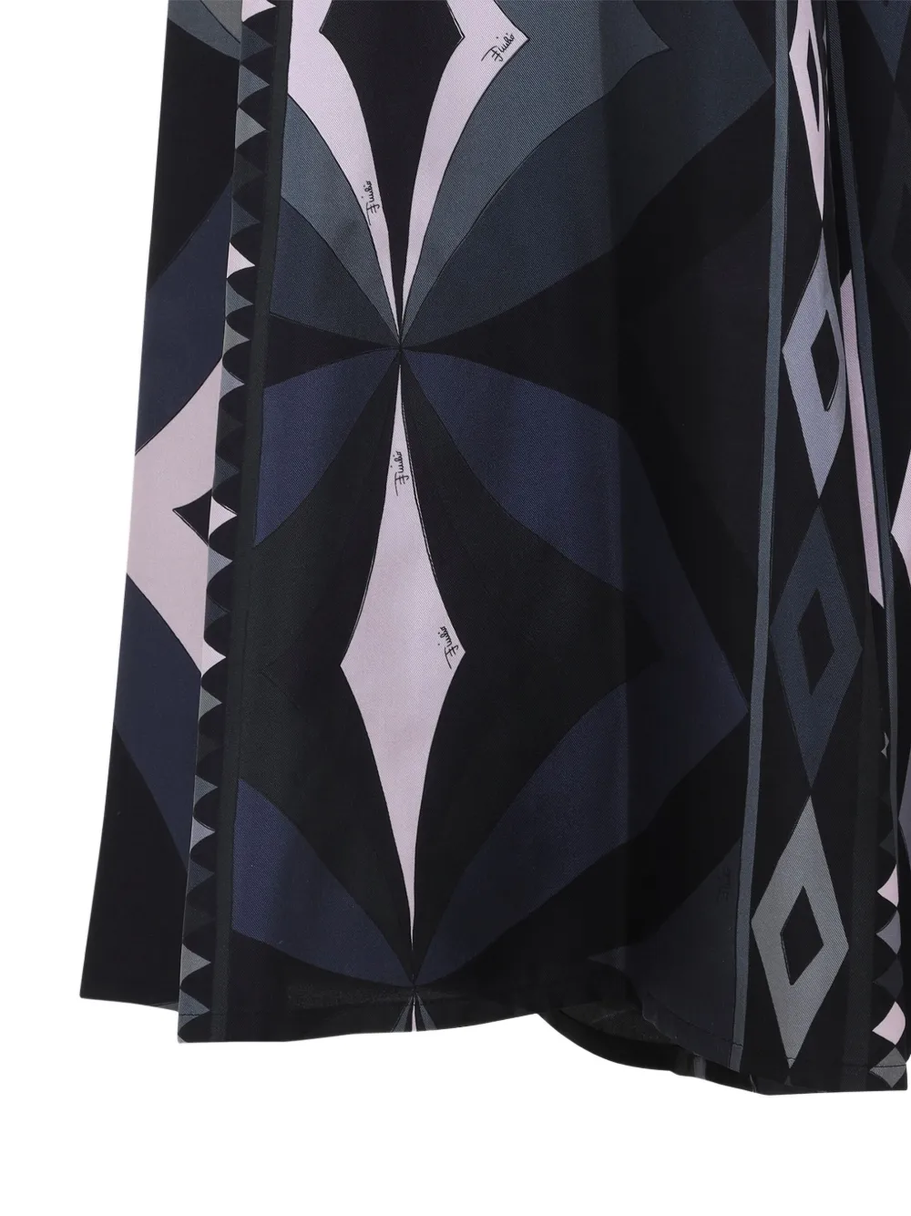 Pucci Geometric High Waist Wide Leg Trousers In Multi