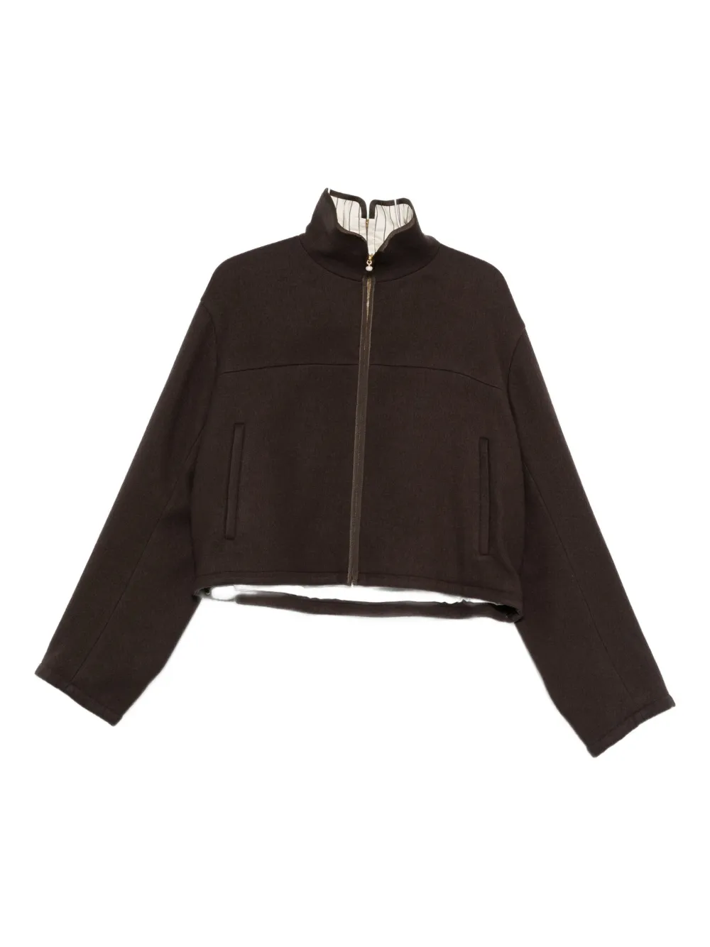 Carven chamarra con cuello en V y cierre | negro | Image 1