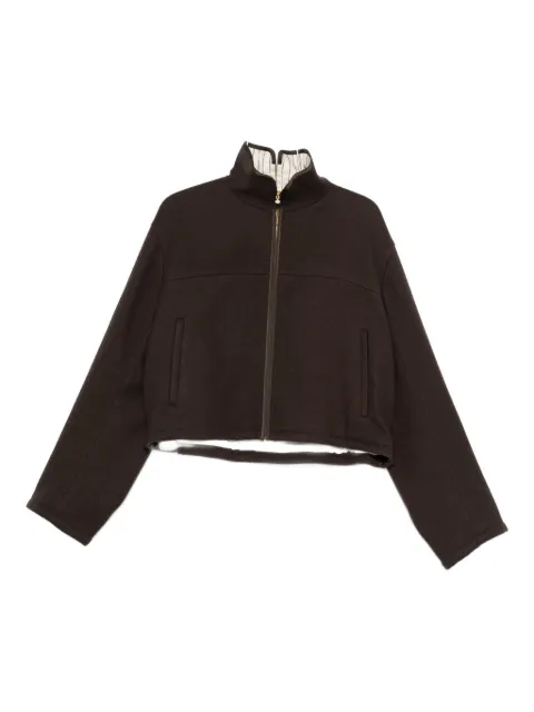 Carven high-neck zip-front jacket
