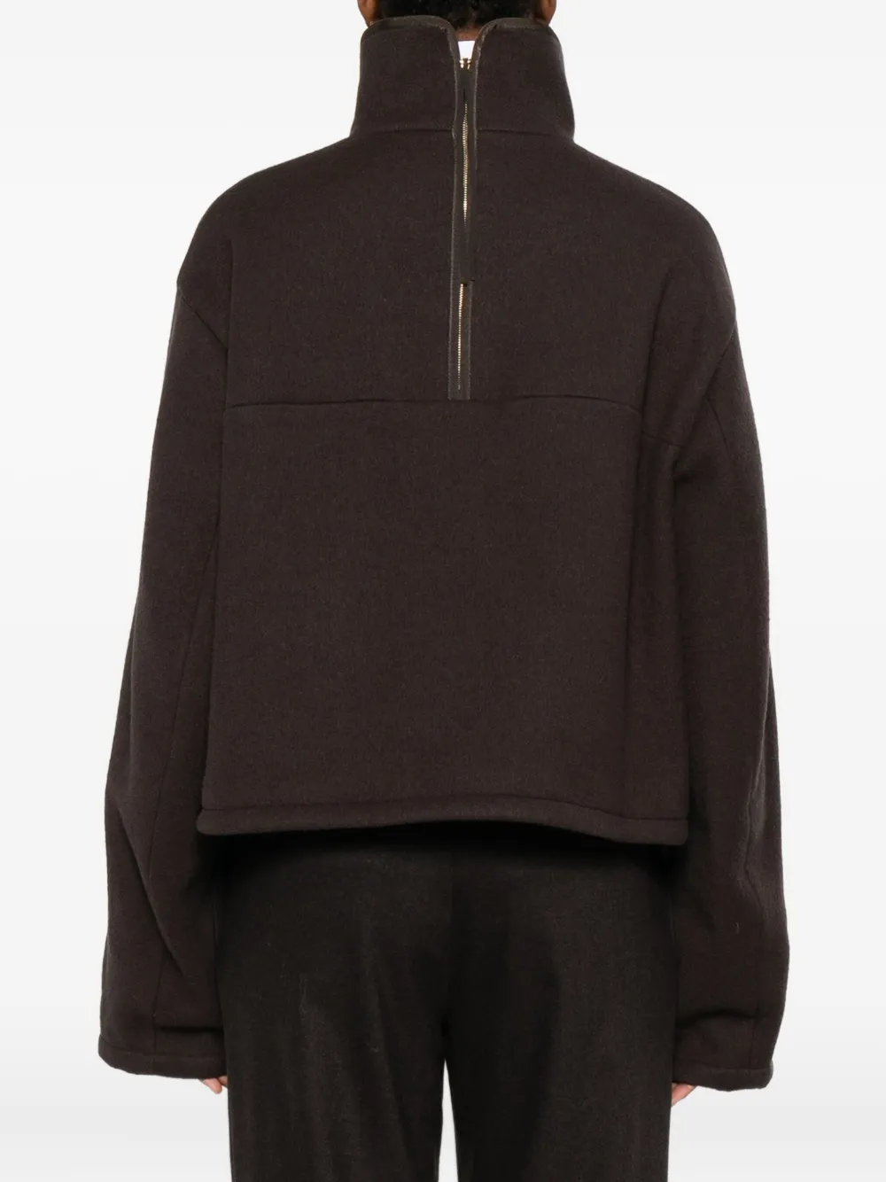 Carven Jack met hoge hals Zwart