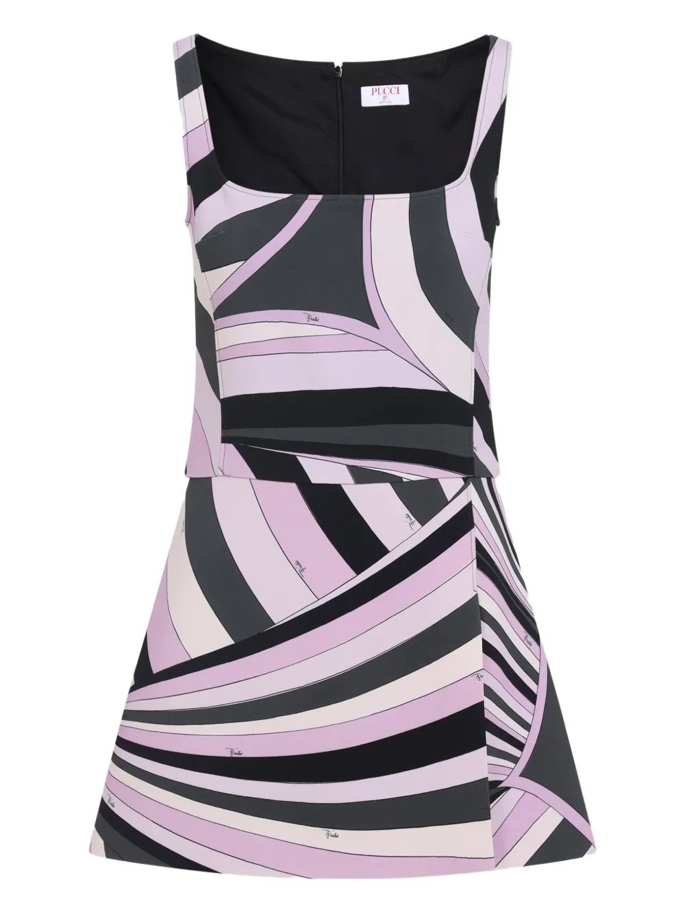 PUCCI abstract-print sleeveless dress | Pink | Image 1