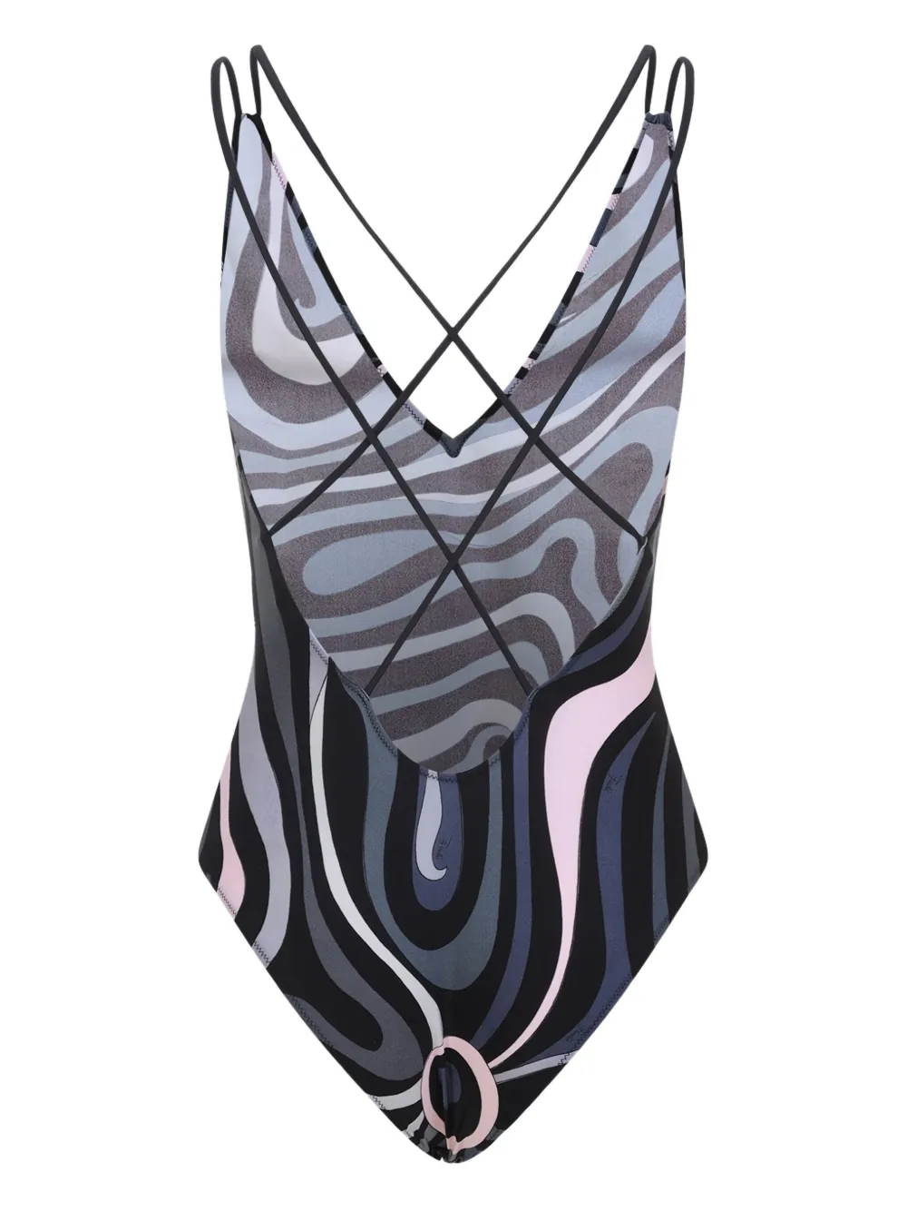 PUCCI cross-back swirl swimsuit | One-Pieces | Image 2
