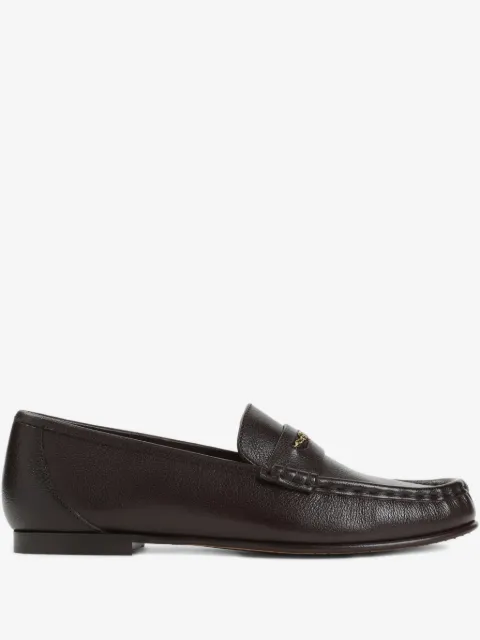 Chloé logo leather loafers