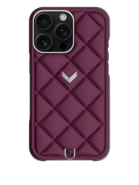 VELANTE quilted chain iPhone 16 Pro Max case