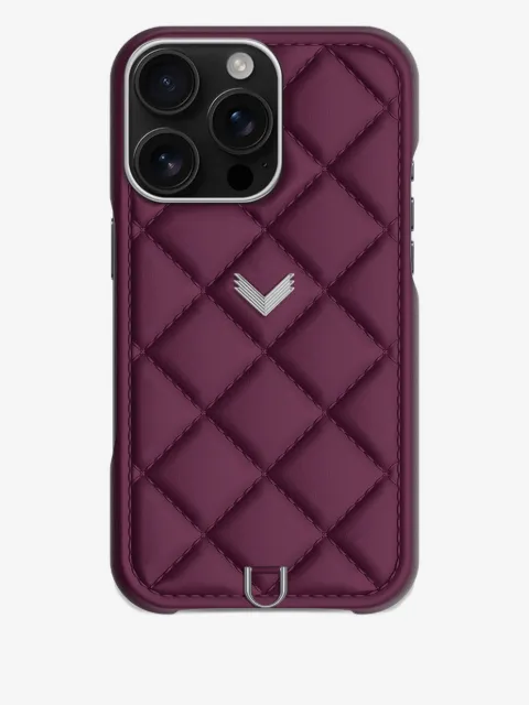 VELANTE quilted chain iPhone 16 Pro Max case