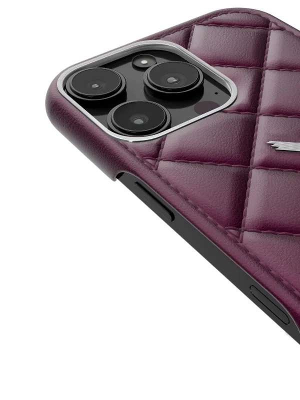 VELANTE Gesteppte iPhone 16 Pro Max-Hlle Mit Kette | Violett | FARFETCH DE