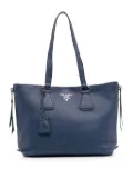 Prada Pre-Owned 2000-2025 Vitello Phenix Side Zip Shopper tote bag - Blue