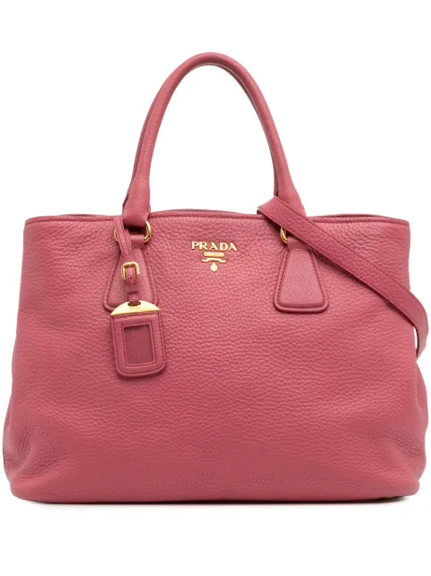 Prada Pre-Owned 2013-2025 Vitello Daino Open Convertible Tote satchel