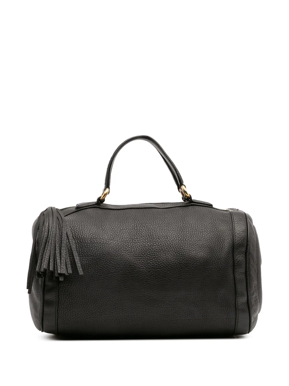 Gucci Pre-Owned 2016-2025 ミディアム ペブルカーフ ソーホー ボストンバッグ - ブラック Gucci Pre-Owned 2016-2025 ミディアム ペブルカーフ ソーホー ボストンバッグ - ブラック